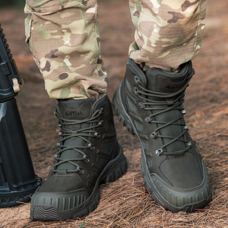 Hunting Outdoor Boots - Men Tactical Boots Waterproof Ultrallight Anti-Slip