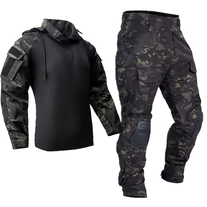 Outdoor Hunting Hoodie - Men Tactical Uniform Milit Outdoor Camo