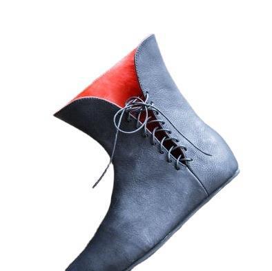 Medieval Shoes Man's Retro Pu  - Hunting Outdoor Boots 评论和价格