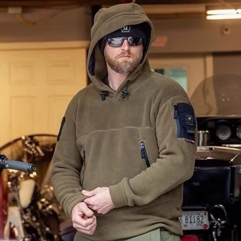 Men Winter Thermal Fleece Outd - Outdoor Hunting Hoodie 评论和价格