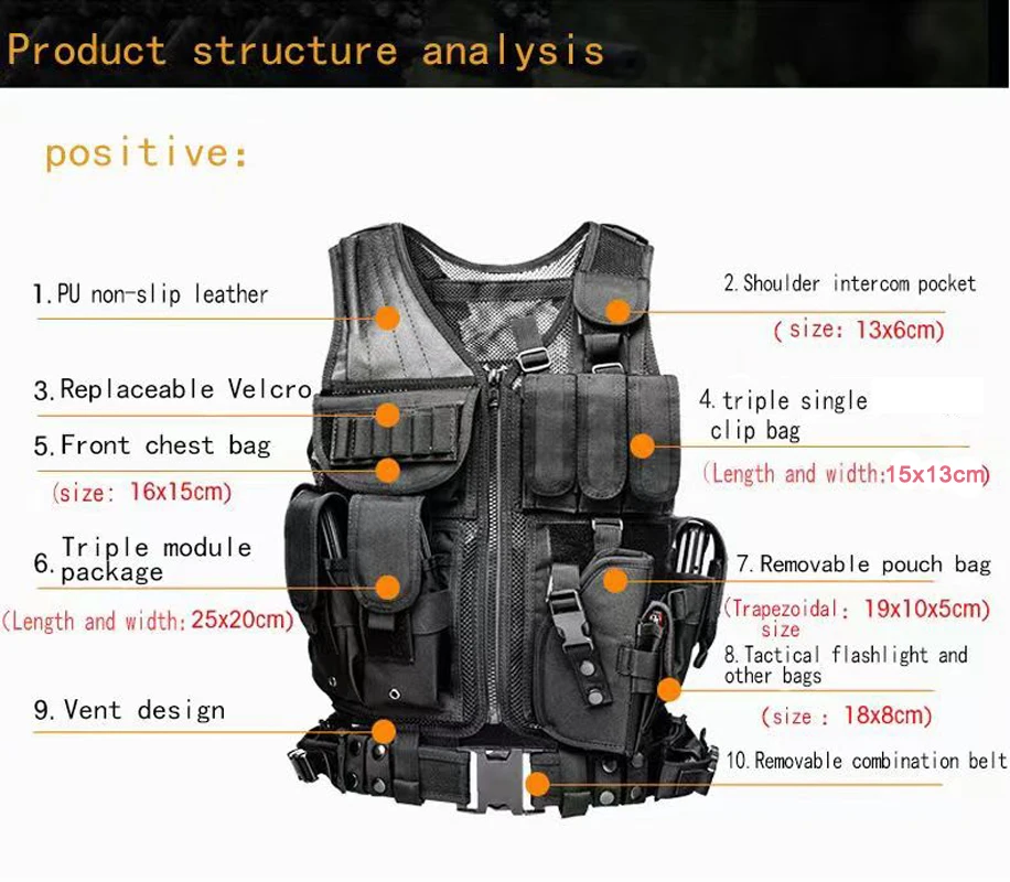 Adjustable Molle Tactical Vest - Outdoor Hunting Fleece 评论和价格