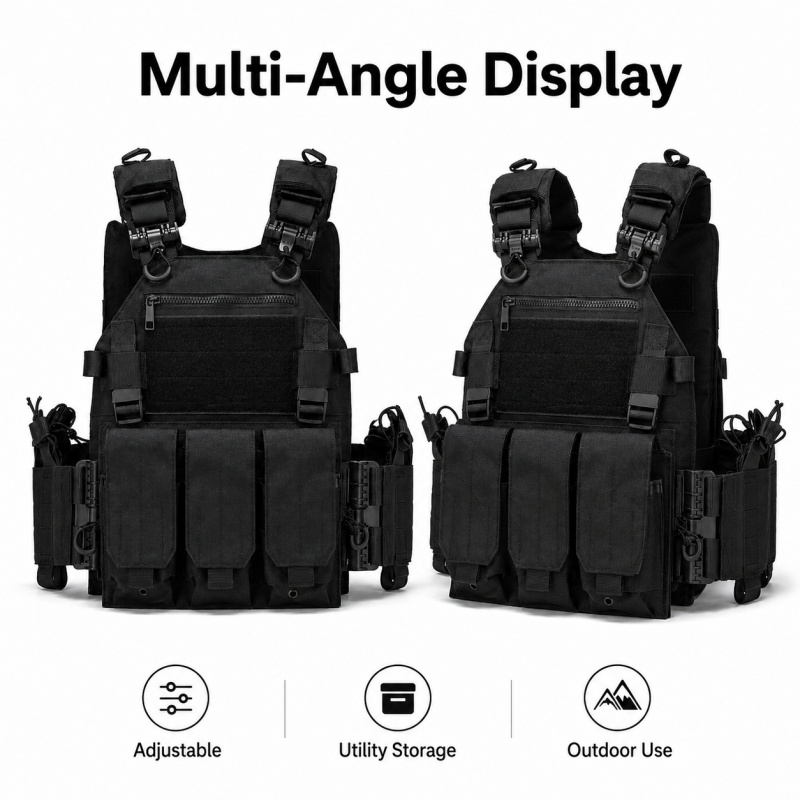 Tactical Vest Polyester Carrie - Outdoor Hunting Magazines 评论和价格