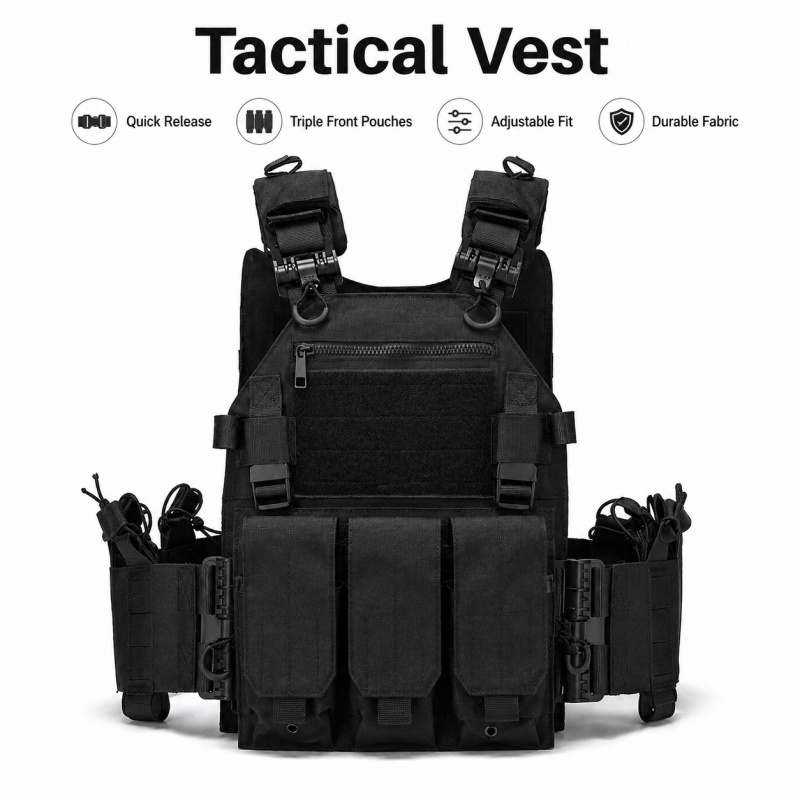 Tactical Vest Polyester Carrie - Outdoor Hunting Magazines 评论和价格