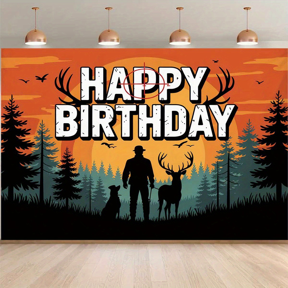 Hunting Birthday Theme Pattern - Outdoor Hunting Events 评论和价格