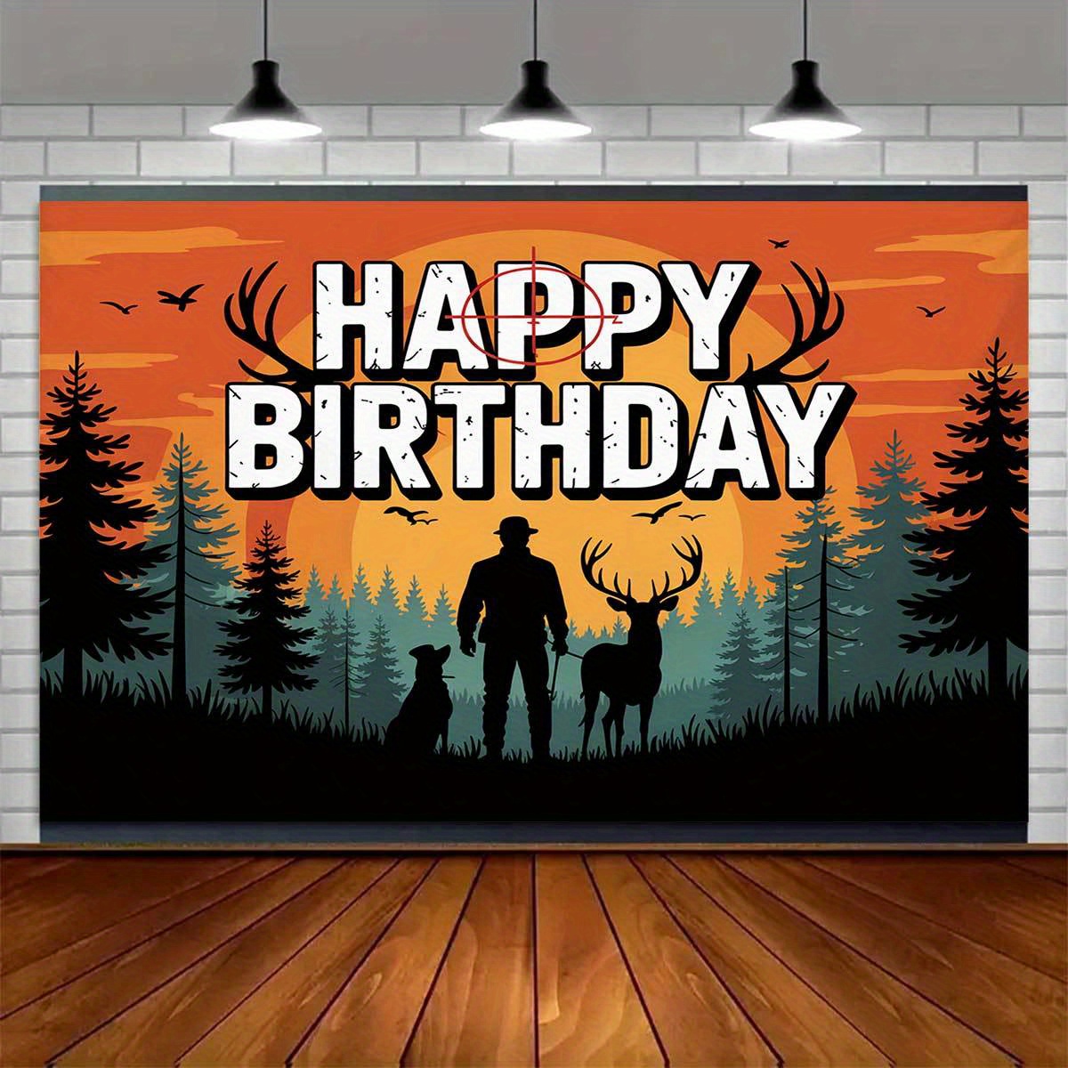 Hunting Birthday Theme Pattern - Outdoor Hunting Events 评论和价格