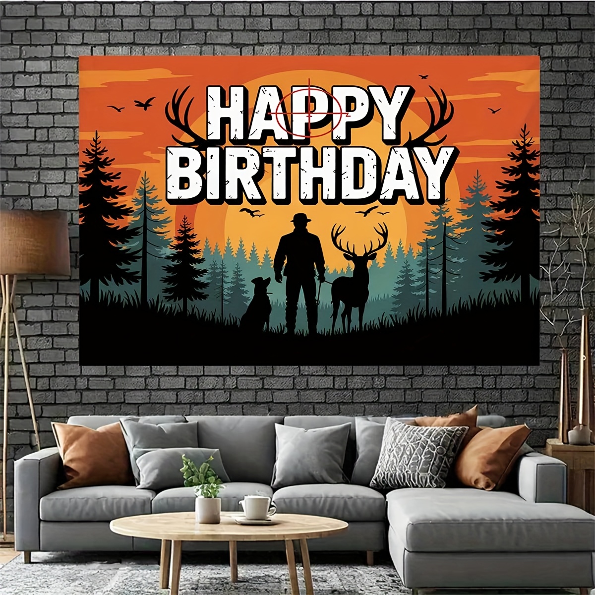 Hunting Birthday Theme Pattern - Outdoor Hunting Events 评论和价格