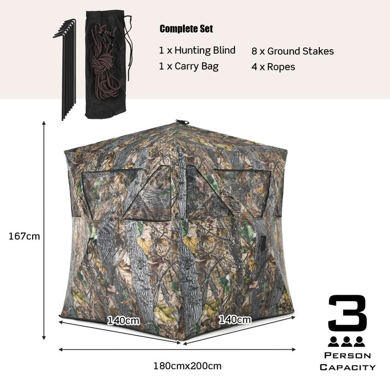 Portable Hunting Blind with Gr - Outdoor Hunting Blinds 评论和价格