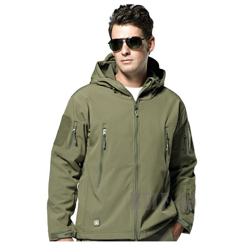 Men Outdoor TAD Shark Skin Sof - Outdoor Hunting Hoodie 评论和价格