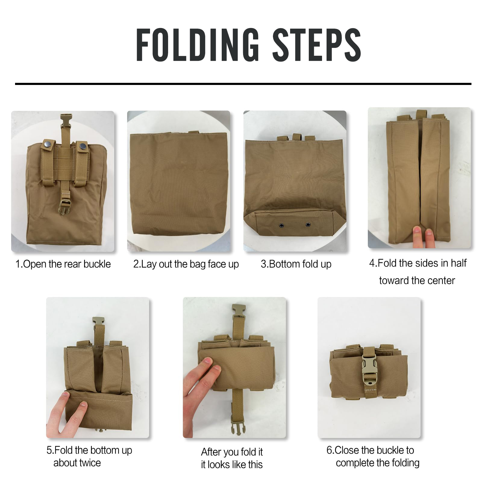 New Molle Folding Dump Drop Ma - Outdoor Hunting Magazines 评论和价格
