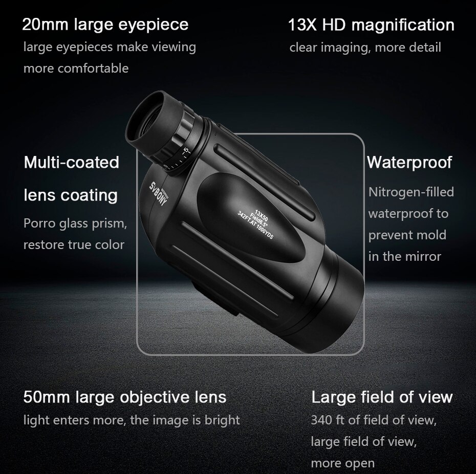 Svbony Telescope SV49 Monocula - Monocular Night Vision 评论和价格