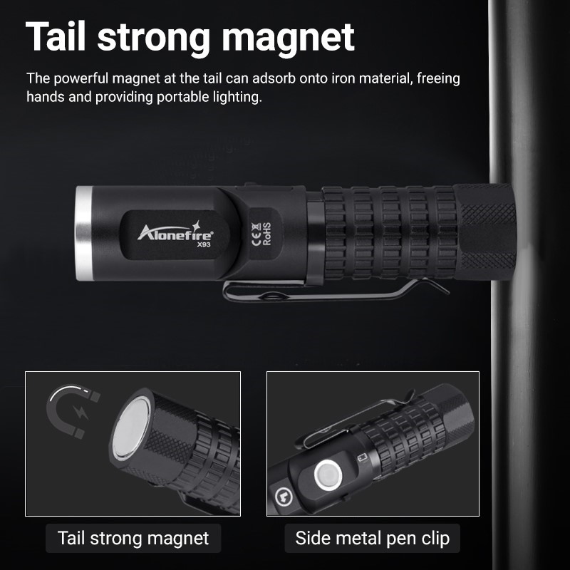 Magnetic P8 Led Flashlight 90° - Headlamp Tactical Bright 评论和价格