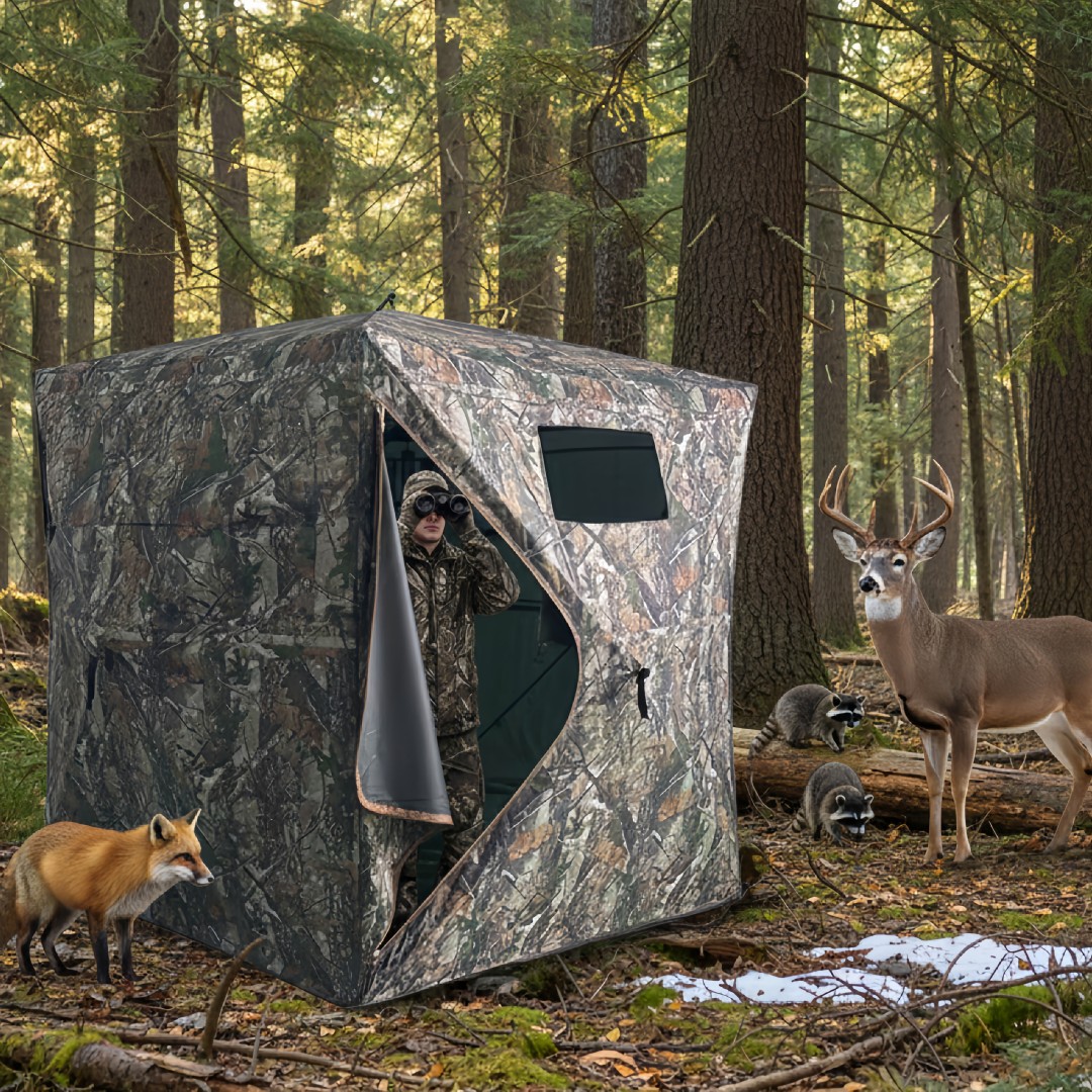 Camouflage Pop-Up Hunting Blin - Outdoor Hunting Blinds 评论和价格