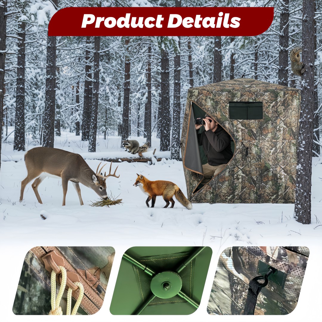 Camouflage Pop-Up Hunting Blin - Outdoor Hunting Blinds 评论和价格