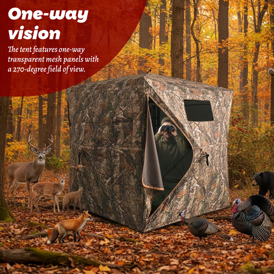 Camouflage Pop-Up Hunting Blin - Outdoor Hunting Blinds 评论和价格