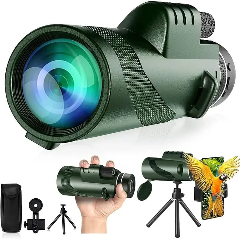 80x100 HD Monocular for Smartp - Monocular Night Vision 评论和价格
