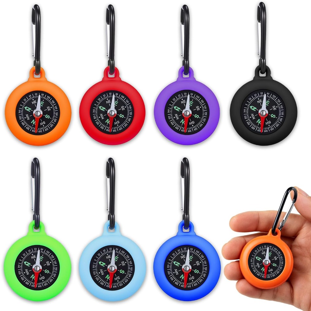 5-20 PCS Mini Compass Keychain - Outdoor Hunting Events 评论和价格
