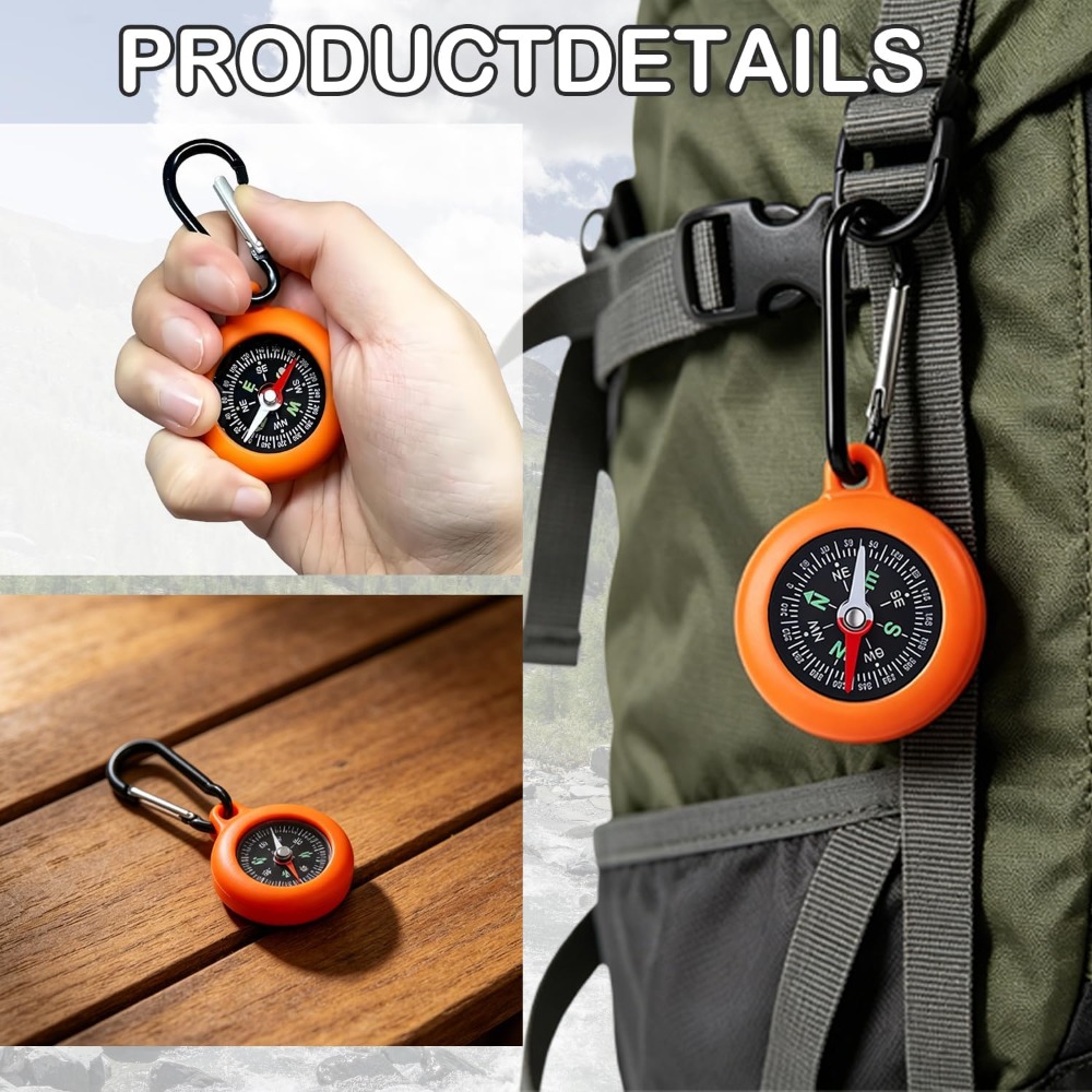 5-20 PCS Mini Compass Keychain - Outdoor Hunting Events 评论和价格