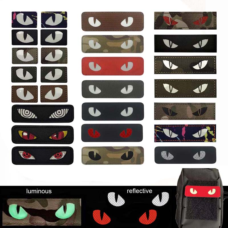 Cat Tiger Eyes,Evil Eye Badge  - Hunting Blind Fabric 评论和价格
